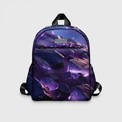 Детский рюкзак Фиолетовые неоновые камни со светом