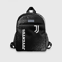 Детский рюкзак Juventus sport на темном фоне вертикально, цвет: 3D-принт