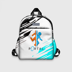 Детский рюкзак Portal краски текстура гейм, цвет: 3D-принт