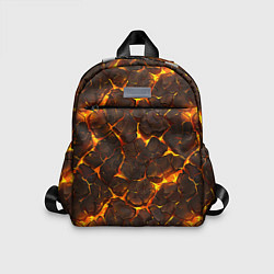 Детский рюкзак Элементаль магмы текстура, цвет: 3D-принт