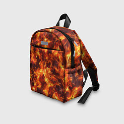 Детский рюкзак Текстура элементаля огня, цвет: 3D-принт — фото 2