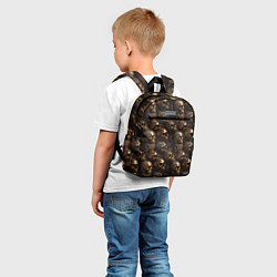 Детский рюкзак Черепа и узоры лакшери, цвет: 3D-принт — фото 2