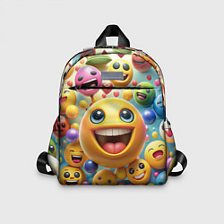 Детский рюкзак Смайлы позитив, цвет: 3D-принт