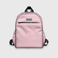 Детский рюкзак Розовый паттерн клетка, цвет: 3D-принт