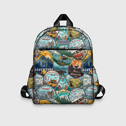 Детский рюкзак Adventure stickers, цвет: 3D-принт