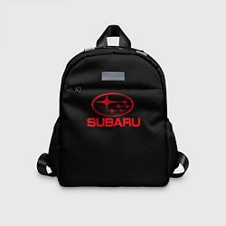 Детский рюкзак Subaru red logo, цвет: 3D-принт