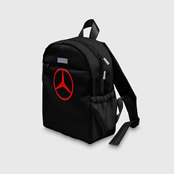 Детский рюкзак Mercedes logo red, цвет: 3D-принт — фото 2