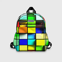 Детский рюкзак Оптические кубы, цвет: 3D-принт