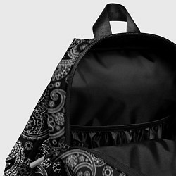 Детский рюкзак Пейсли на черном, цвет: 3D-принт — фото 2