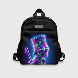 Детский рюкзак Bart Simpson cyber ninja - neon glow, цвет: 3D-принт