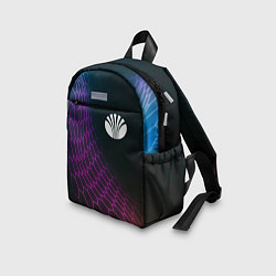 Детский рюкзак Daewoo neon hexagon, цвет: 3D-принт — фото 2