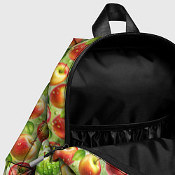 Детский рюкзак Натуральные яблоки паттерн, цвет: 3D-принт — фото 2
