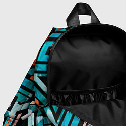Детский рюкзак Граффити цвета гранж, цвет: 3D-принт — фото 2