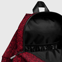 Детский рюкзак Текстурированный красно-чёрный, цвет: 3D-принт — фото 2