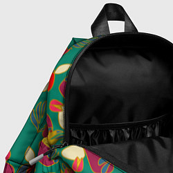 Детский рюкзак Ягодно-цветочная абстракция, цвет: 3D-принт — фото 2