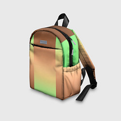 Детский рюкзак Фисташковый комбинированный градиент, цвет: 3D-принт — фото 2