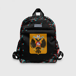 Детский рюкзак Российская империя герб глитч, цвет: 3D-принт
