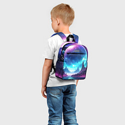 Детский рюкзак Космический пейзаж - планеты, цвет: 3D-принт — фото 2