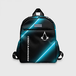 Детский рюкзак Assassins Creed неоновые лампы, цвет: 3D-принт