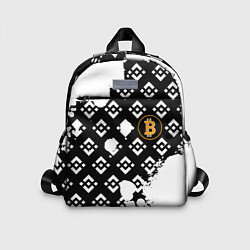 Детский рюкзак Bitcoin pattern binance, цвет: 3D-принт