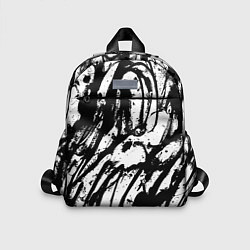 Детский рюкзак Чёрно-белая абстракция: нейросеть