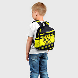 Детский рюкзак Borussia sport geometry, цвет: 3D-принт — фото 2