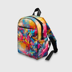 Детский рюкзак Красочная абстракция - импрессионизм, цвет: 3D-принт — фото 2
