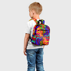 Детский рюкзак Абстрактные волнистые линии, цвет: 3D-принт — фото 2