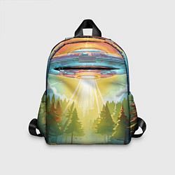 Детский рюкзак UFO In The Forest, цвет: 3D-принт