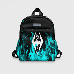 Детский рюкзак The elder scrolls neon flame, цвет: 3D-принт