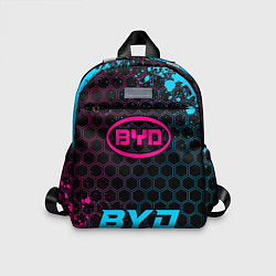 Детский рюкзак BYD - neon gradient по-центру, цвет: 3D-принт