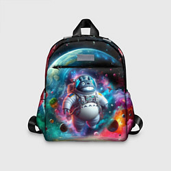 Детский рюкзак Astronaut Totoro in neon space - ai art fantasy, цвет: 3D-принт