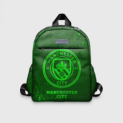 Детский рюкзак Manchester City - green gradient, цвет: 3D-принт