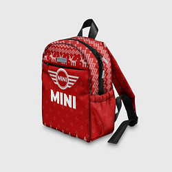 Детский рюкзак Новогодний Mini с оленями, цвет: 3D-принт — фото 2