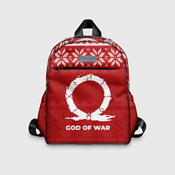 Детский рюкзак Новогодний God of War, цвет: 3D-принт