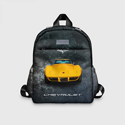 Детский рюкзак Спортивный американский Chevrolet Corvette, цвет: 3D-принт