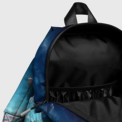 Детский рюкзак Полигональный дракон на планете водопадов и грибов, цвет: 3D-принт — фото 2