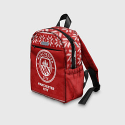 Детский рюкзак Новогодний Manchester City, цвет: 3D-принт — фото 2
