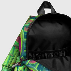 Детский рюкзак Рик и Морти в лесу гигантских грибов - неоновое св, цвет: 3D-принт — фото 2