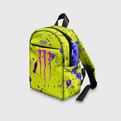 Детский рюкзак Monster energy краски, цвет: 3D-принт — фото 2