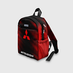 Детский рюкзак Mitsubishi - red gradient по-центру, цвет: 3D-принт — фото 2