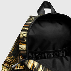 Детский рюкзак Баскетбольный мяч и город постапокалипсиса, цвет: 3D-принт — фото 2