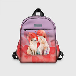 Детский рюкзак Мурчащая любовь, цвет: 3D-принт