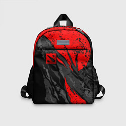 Детский рюкзак Дота 2 - красная абстракция, цвет: 3D-принт