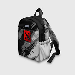 Детский рюкзак Dota 2 - монохромный серый, цвет: 3D-принт — фото 2