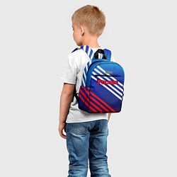 Детский рюкзак Россия на фоне цветов флага, цвет: 3D-принт — фото 2