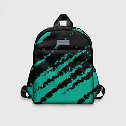 Детский рюкзак The color is black and turquoise