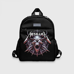 Детский рюкзак Metallica - cool skull with horns, цвет: 3D-принт