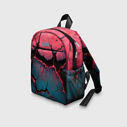 Детский рюкзак Объемные разломы текстура, цвет: 3D-принт — фото 2