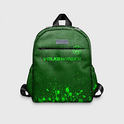 Детский рюкзак Volkswagen - green gradient посередине, цвет: 3D-принт